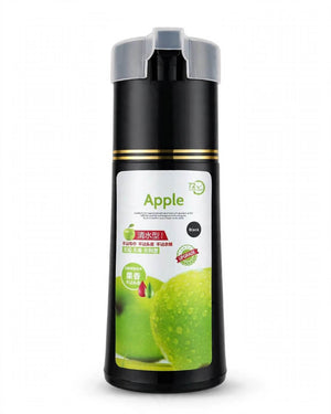 Apple black hair dye shampoo 200ml bottle only natural black, Lichen VIP alternative, instant beard dye shampoo Pakistan ammonia free long hours unisex men women