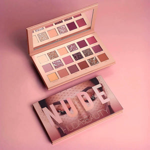 Huda Beauty New Nude Eyeshadow Palette - 18 Matte, Shimmer and Glitter Shades with Mirror - Original Palette in Pakistan