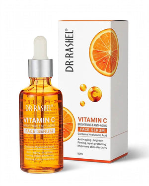 Dr Rashel Vitamin C Brightening and Anti Aging Face Serum 50ml original bottle and box - best vitamin C serum with Hyaluronic Acid price in Pakistan