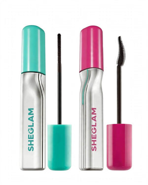 SHEGLAM Lashlighter mascara and EZ Remove wands open brush details micro spiral ball tip and curved volume brush pure white Pakistan