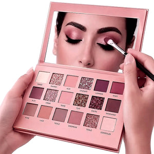 Model eyeshadow application