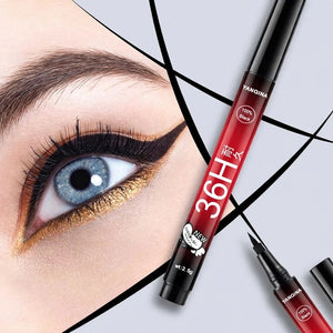 YANQINA 36H 100% Black Eyeliner blue eyes gold glitter Pakistan