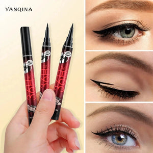 YANQINA 36H Eyeliner set 3 pens hand holding waterproof Pakistan