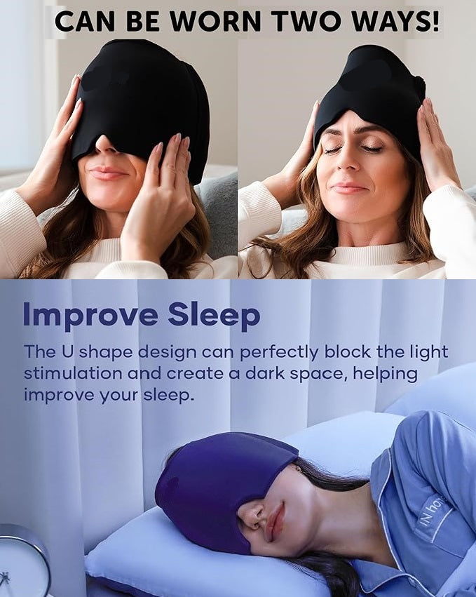 360° Premium Gel Comfort Cap – Dual Hot & Cold Therapy Mask (Reusable)