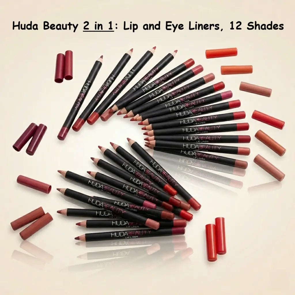 Huda Beauty Lipliners 12 pcs | Best Price in Pakistan