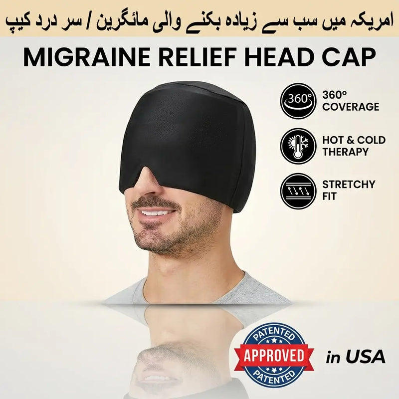 360° Premium Gel Comfort Cap – Dual Hot & Cold Therapy Mask (Reusable)