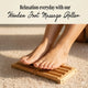 Dual Wooden Foot Massager Roller for Blood Circulation, Heel & Foot Pain Relief (No Electricity)