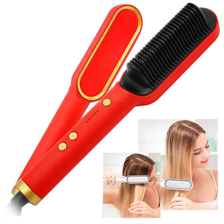 Hair Straightener Brush - Detail