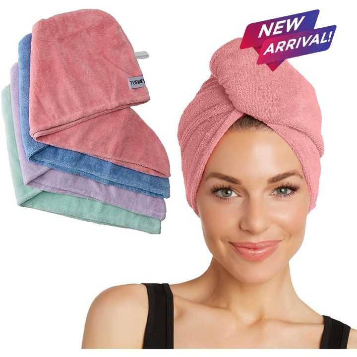 Hair Turban Towel - Pack of 2 Multicolor