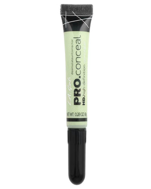 LA Girl HD Pro Conceal GC992 Green Corrector closed tube hero image - Best original green color corrector for medium to deep skin tones Pakistan, HD high-definition concealer 0.28 oz 8g neutralizes redness acne blemishes pimples and inflammation, top rated green concealer Pakistan, long-wearing crease-resistant cruelty-free fragrance-free high coverage concealer